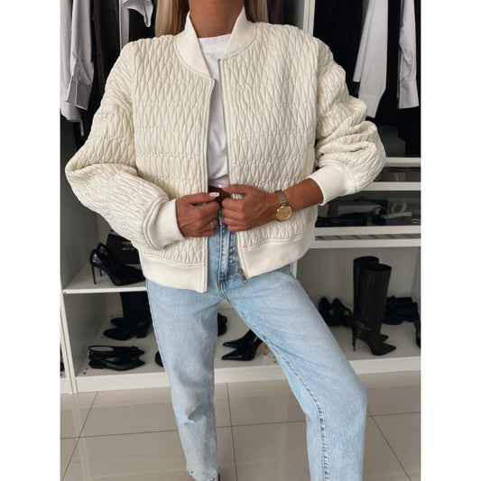 Camille | Veste Bomber Femme Légère Matelassée à Fermeture Éclair