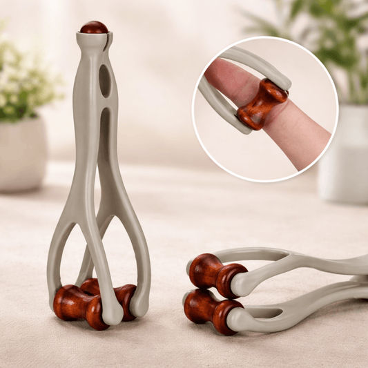 PalmRelief™ | Handmassage-Roller aus natürlichem Bian-Stein