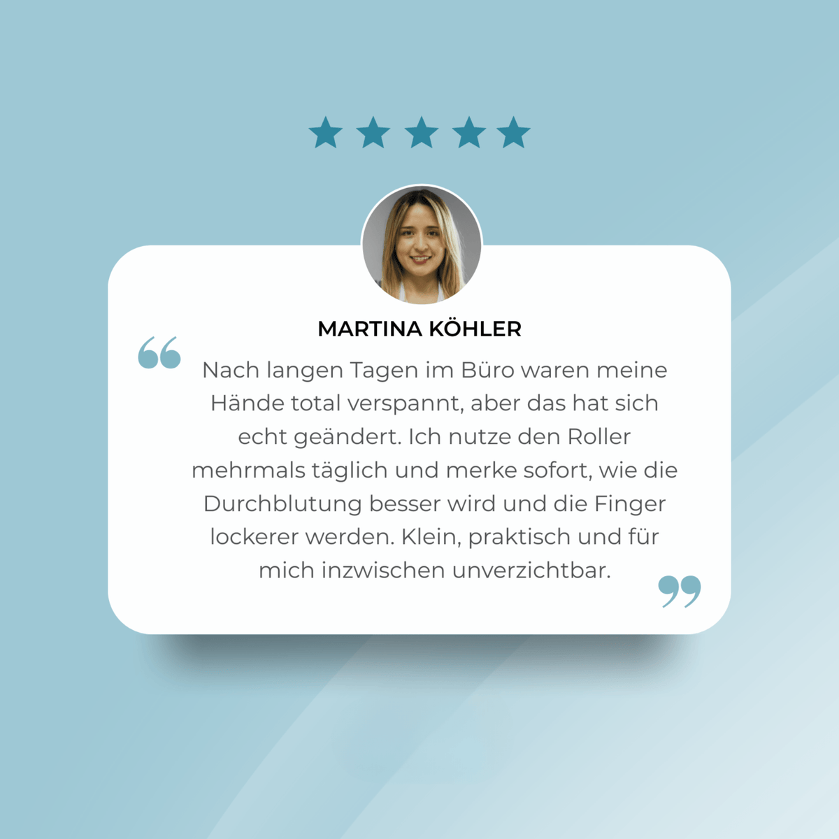 PalmRelief™ | Handmassage-Roller aus natürlichem Bian-Stein