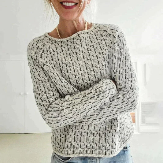 Pull Femme Col Rond | Tricot Chaud et Élégant pour l’Hiver