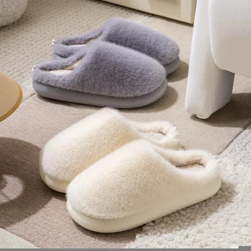 Nadège | Chaussons Femme Intérieur Fermés en Velours Doux avec Doublure Chaude & Confort Moelleux