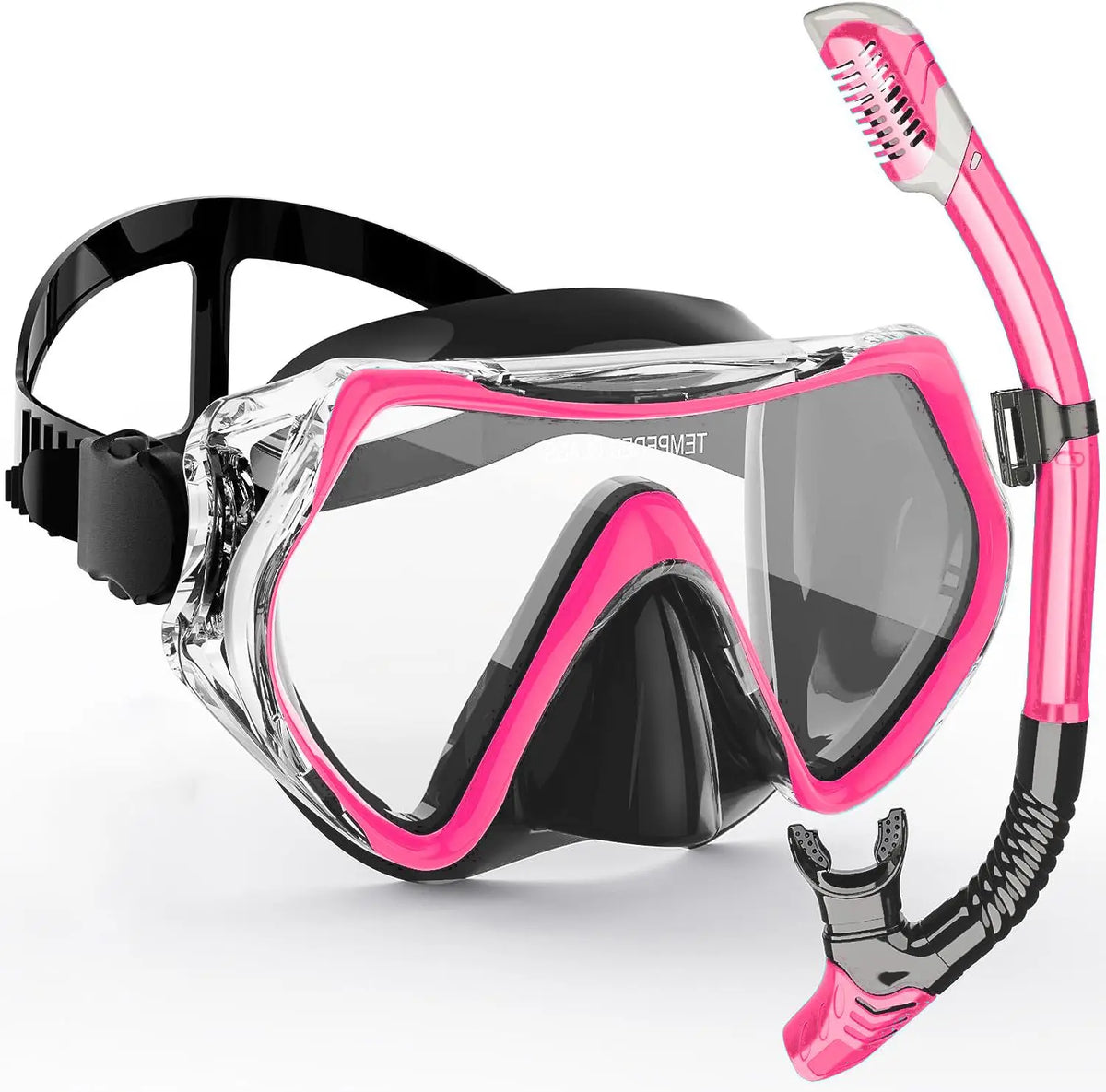 AquaVision™ | Schnorchelset mit 180°-Panoramamaske und Trockenschnorchel