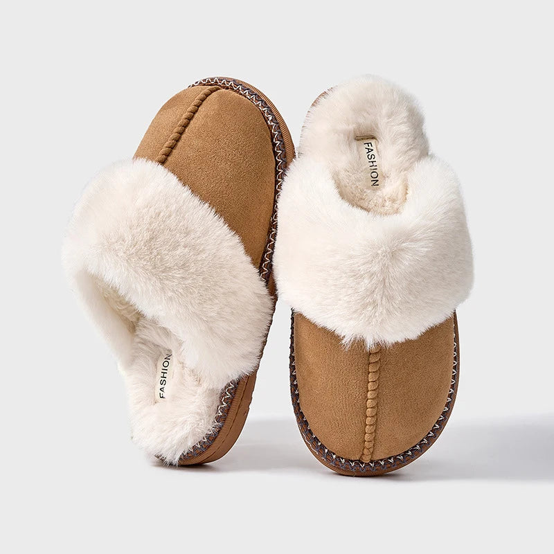 Mirabelle | Chaussons Femme Hiver en Velours Doux avec Doublure Fourrure & Confort Chaleureux