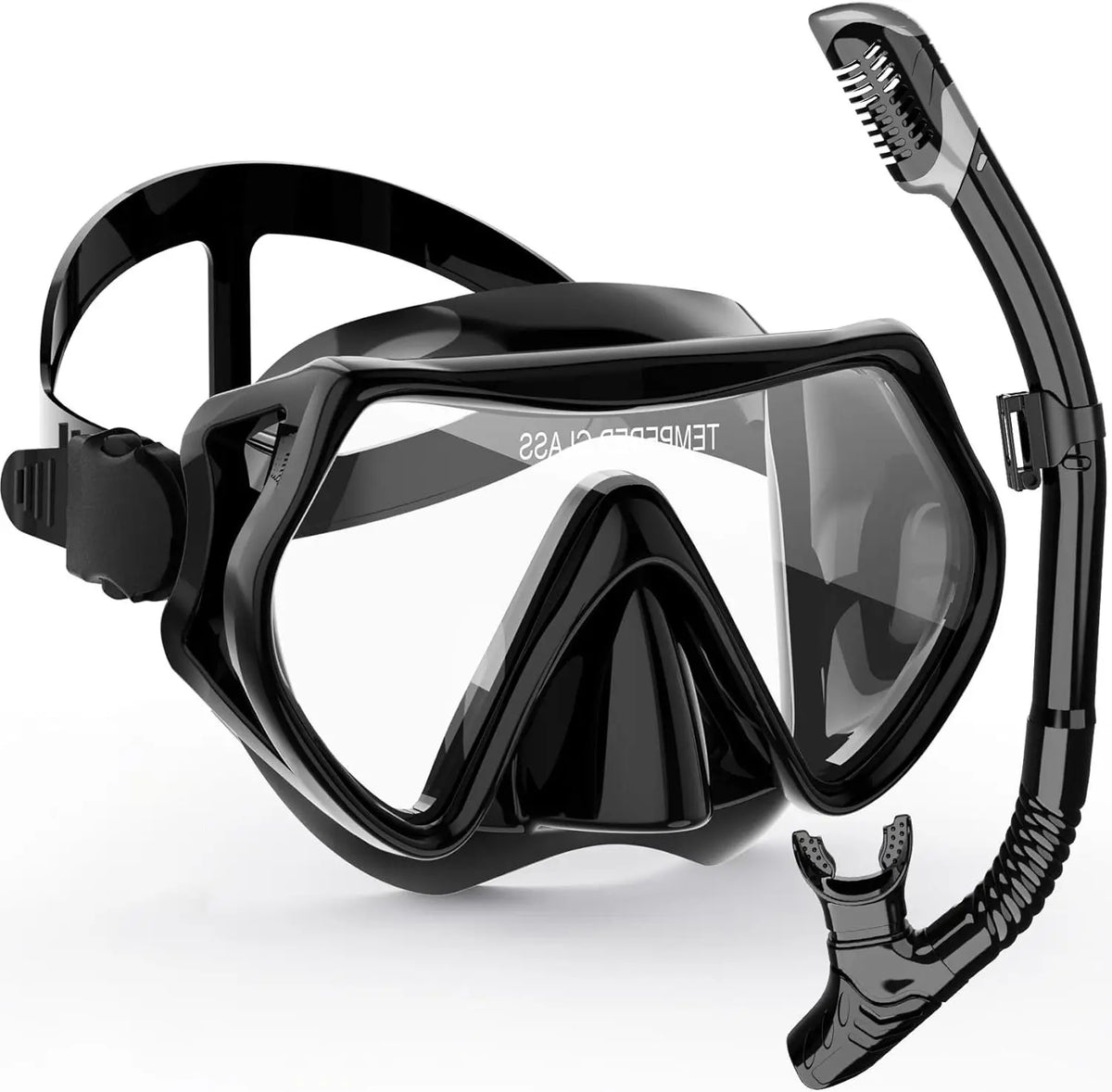 AquaVision™ | Schnorchelset mit 180°-Panoramamaske und Trockenschnorchel