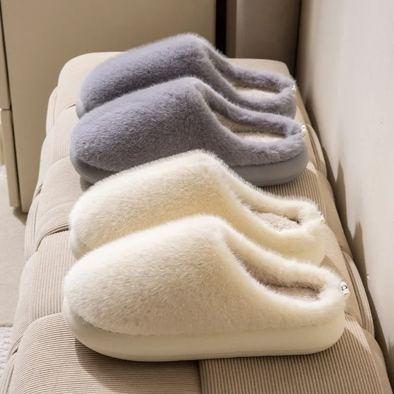 Nadège | Chaussons Femme Intérieur Fermés en Velours Doux avec Doublure Chaude & Confort Moelleux