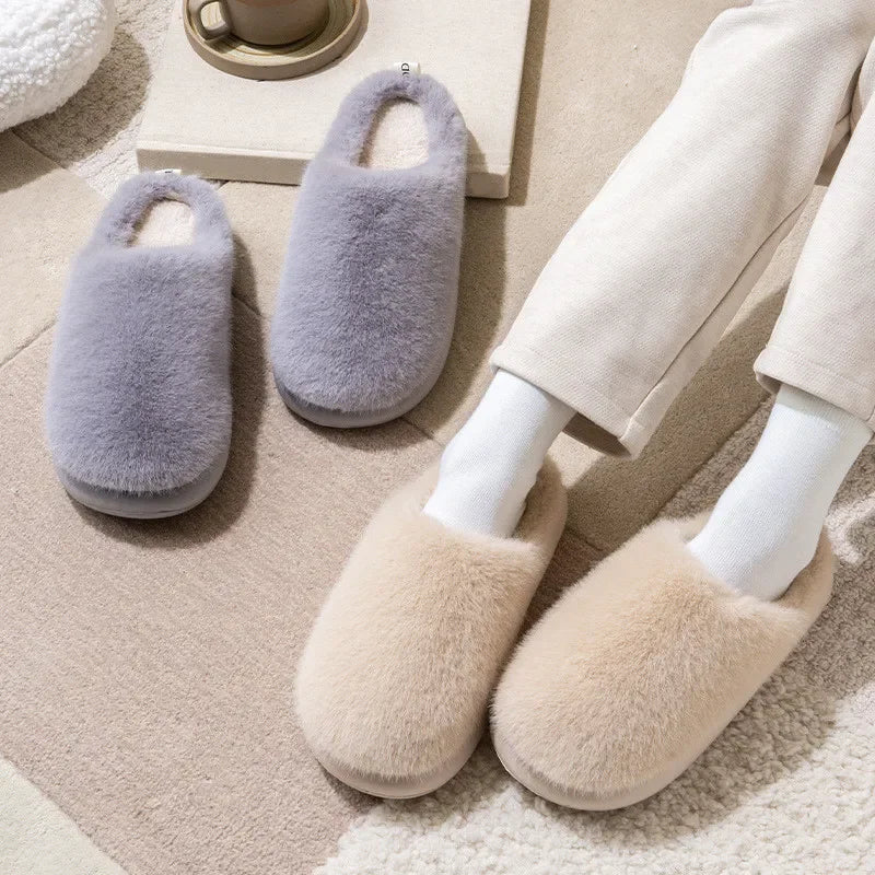 Nadège | Chaussons Femme Intérieur Fermés en Velours Doux avec Doublure Chaude & Confort Moelleux