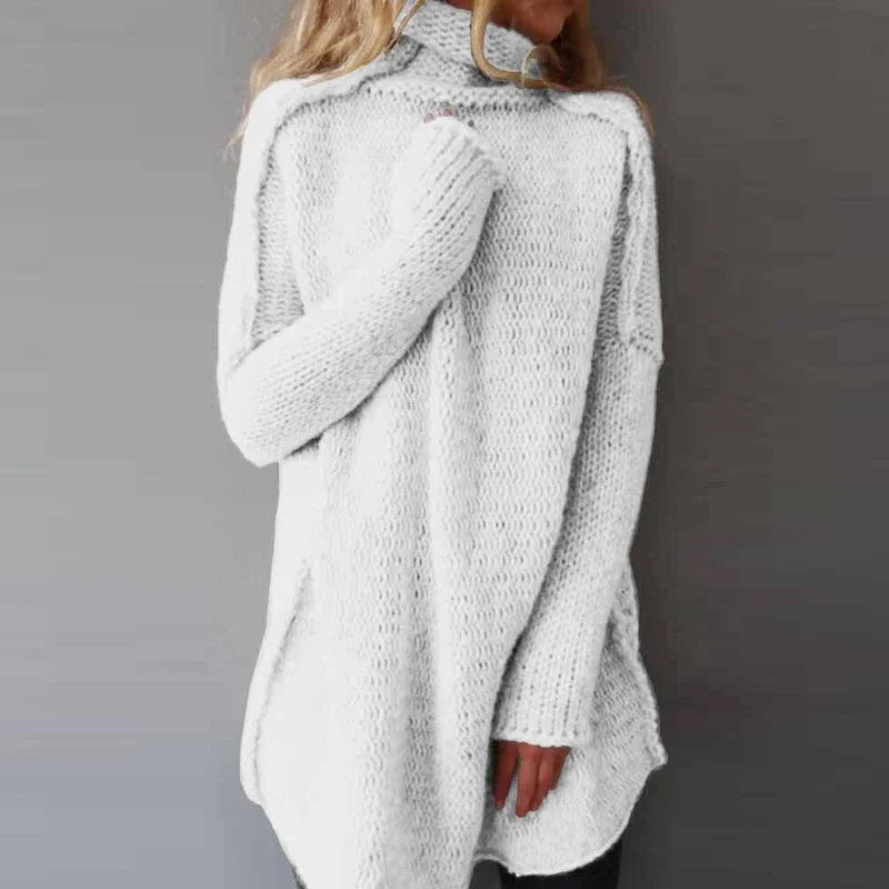 Pull Tricot Femme Col Roulé | Douceur et Élégance Hivernale
