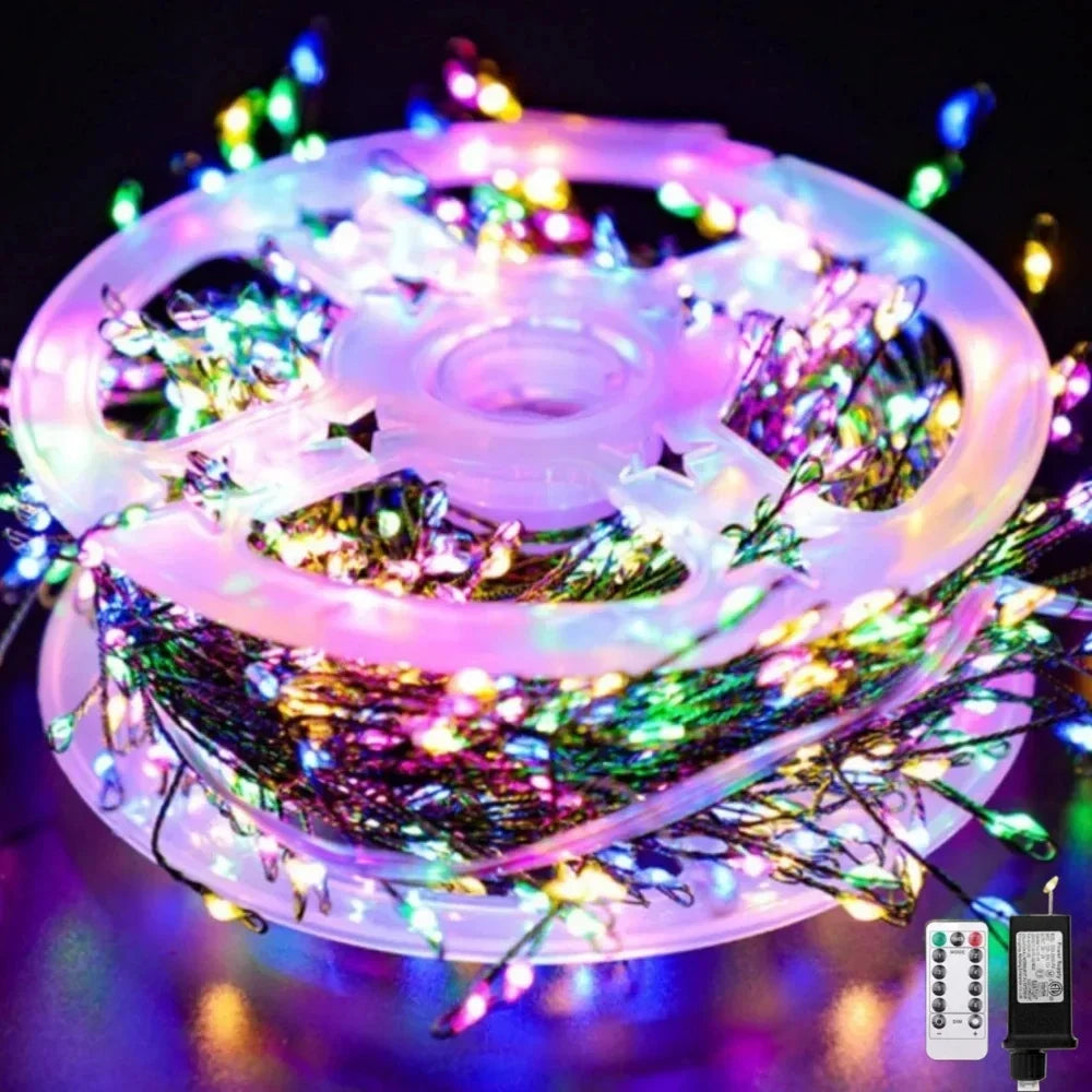 Ignisia™ | LED-Feuerwerks-Lichterkette mit Fernbedienung für Innen und Außen