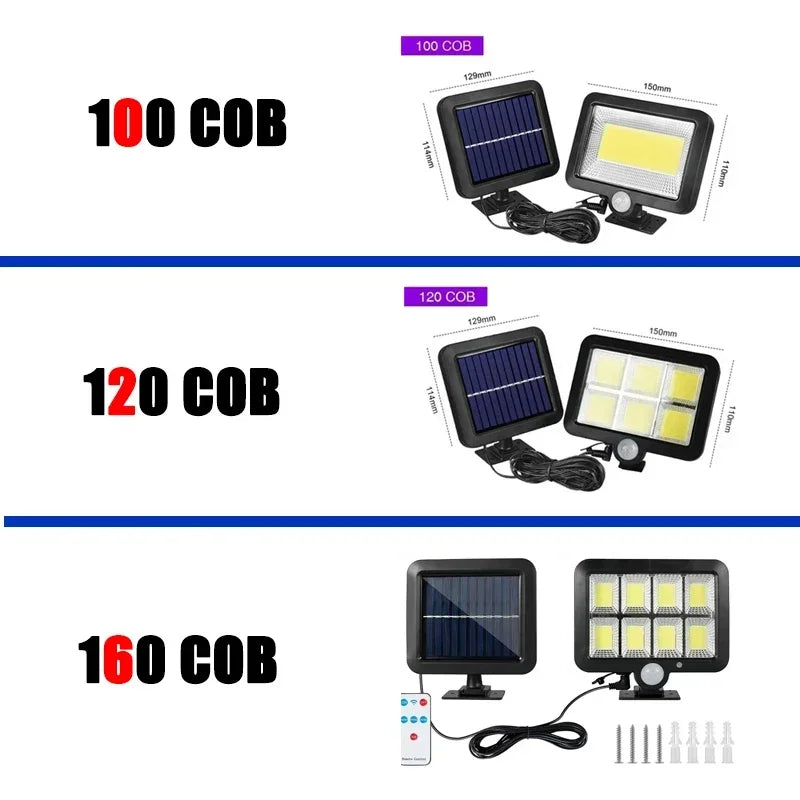 LuminaX™ | Solar-Außenleuchte mit Bewegungssensor und 3 Lichtmodi