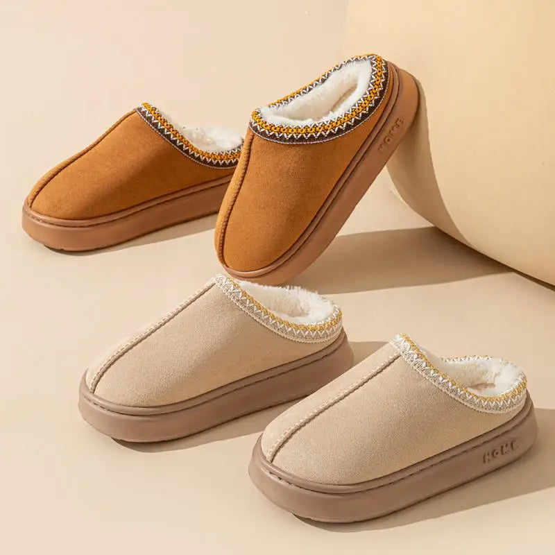 Morgane | Chaussons Femme Hiver avec Doublure Douce & Semelle Antidérapante pour Confort Intérieur