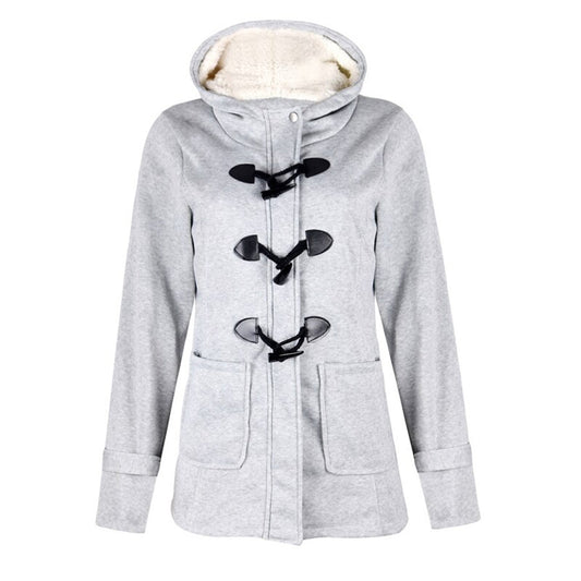 Véronique | Manteau Femme Long Hiver Élégant avec Capuche Intégrée et Doublure Polaire