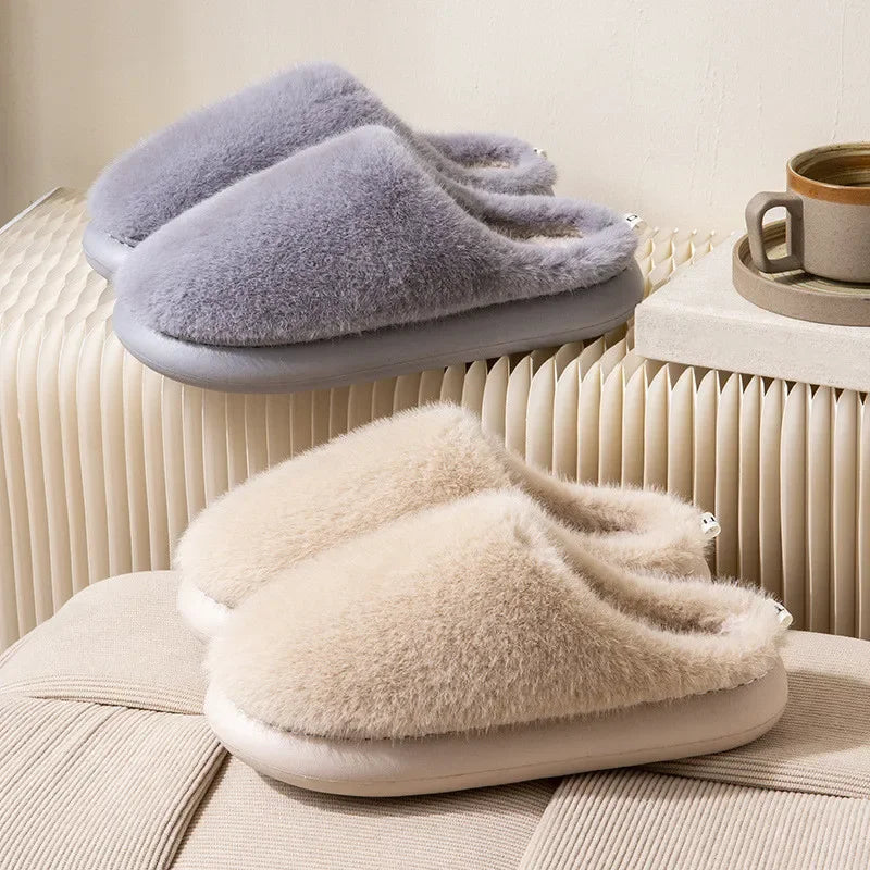 Nadège | Chaussons Femme Intérieur Fermés en Velours Doux avec Doublure Chaude & Confort Moelleux