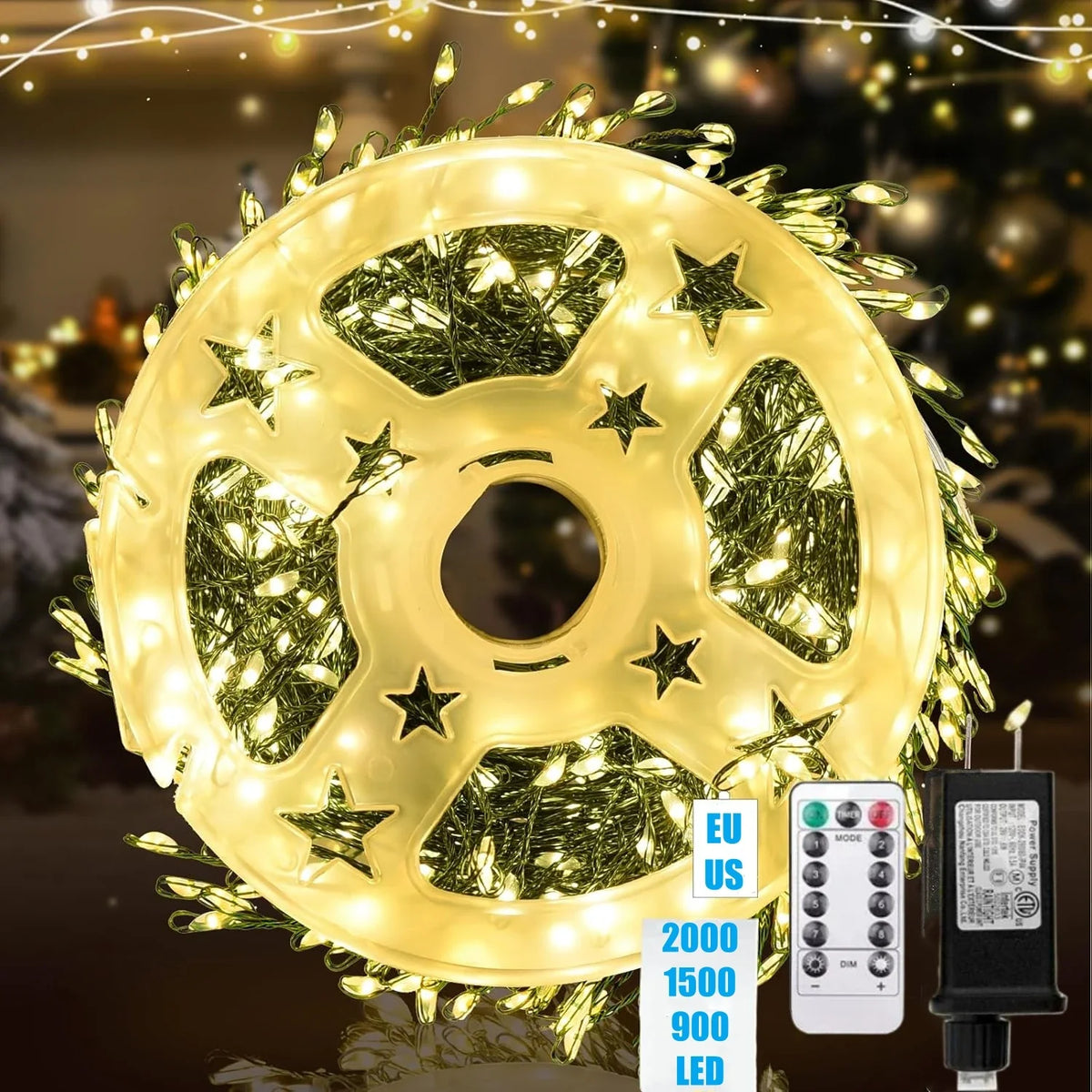 Ignisia™ | LED-Feuerwerks-Lichterkette mit Fernbedienung für Innen und Außen