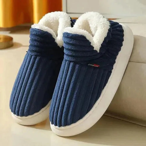 Mireille | Chaussons Femme Hiver Intérieur avec Doublure Peluche Douce & Semelle Antidérapante