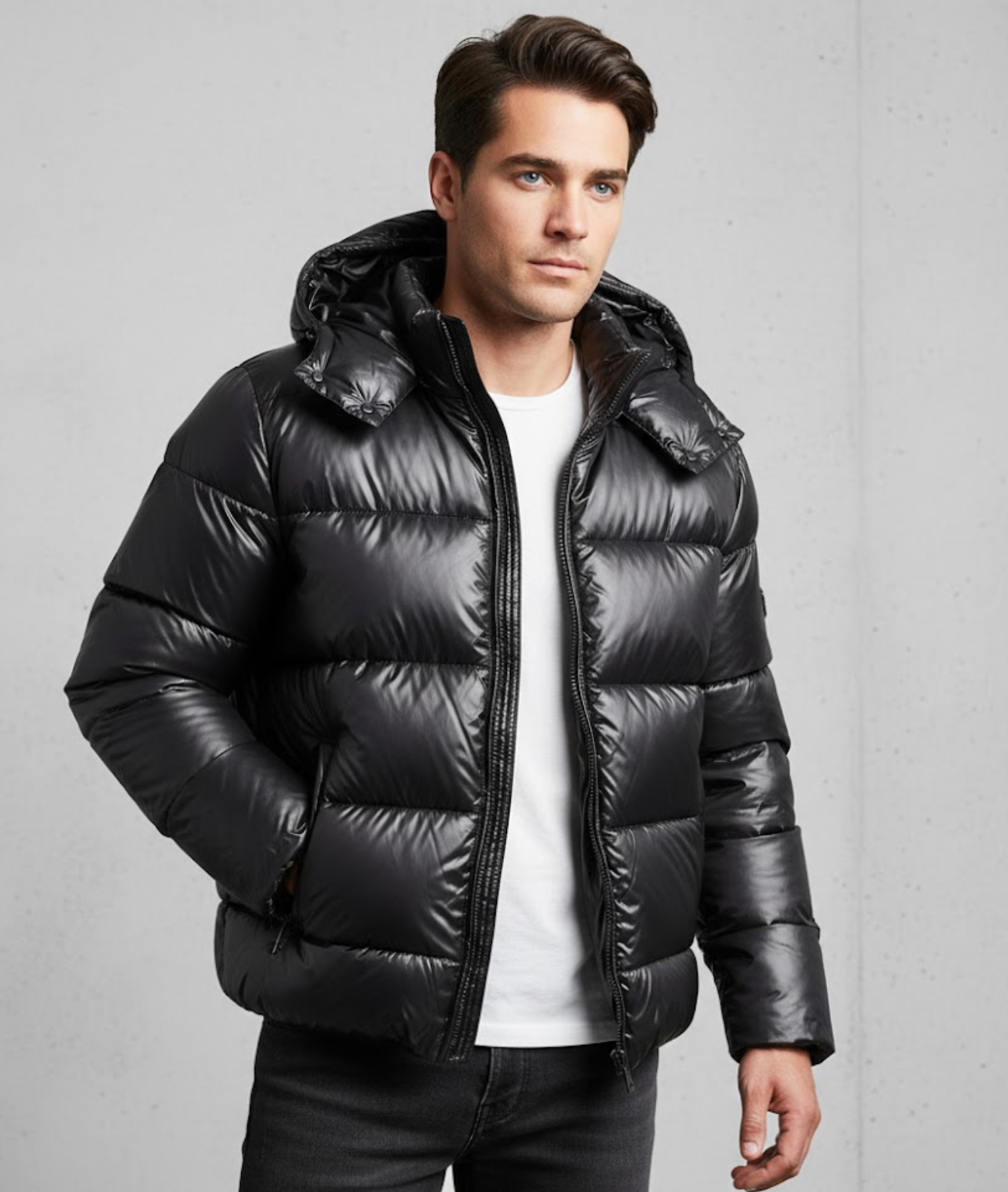 Vincent | Puffer Homme Hiver Matelassé à Capuche | Imperméable et Style Urbain