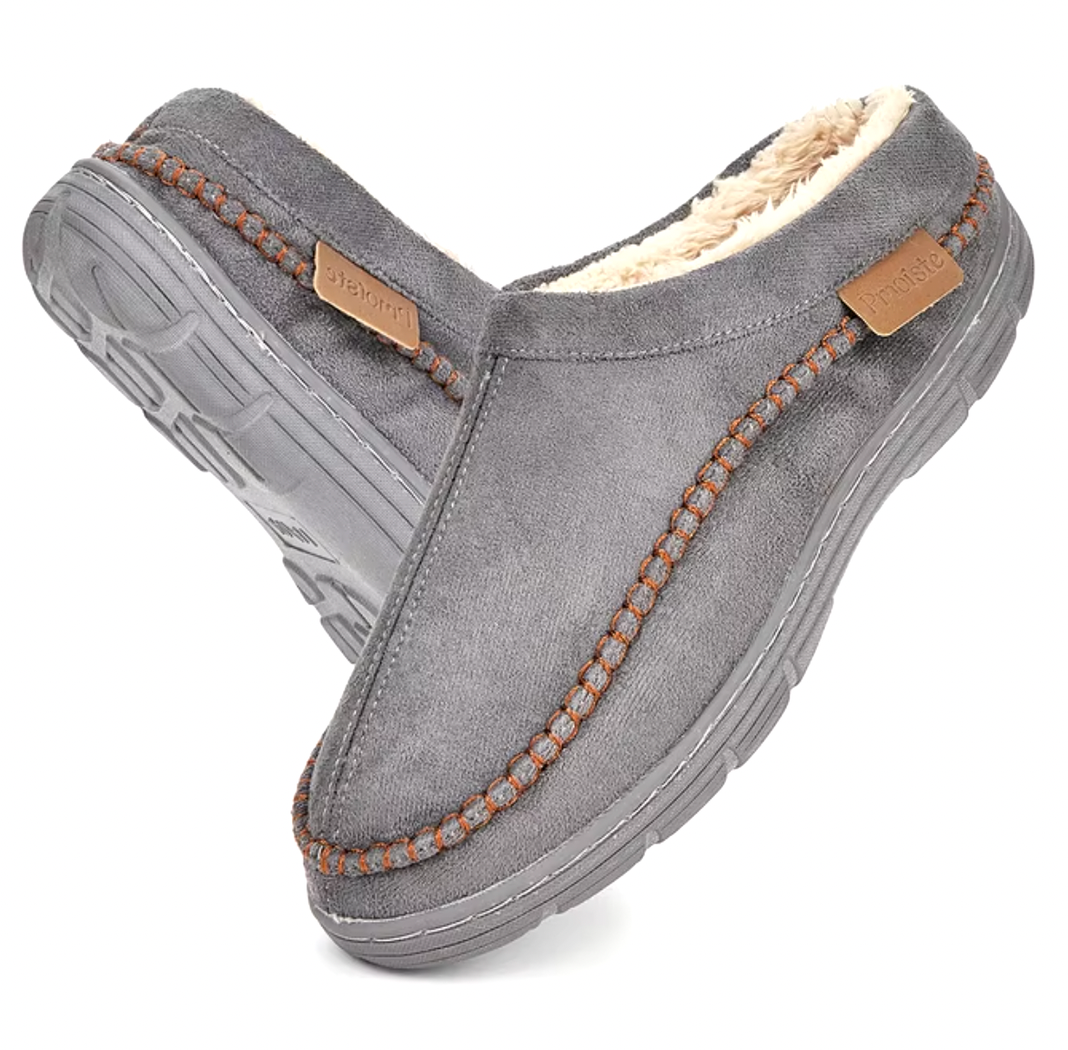 Blackthorne | Chaussons Mules Homme en Mousse à Mémoire de Forme avec Doublure Chaude & Semelle Antidérapante