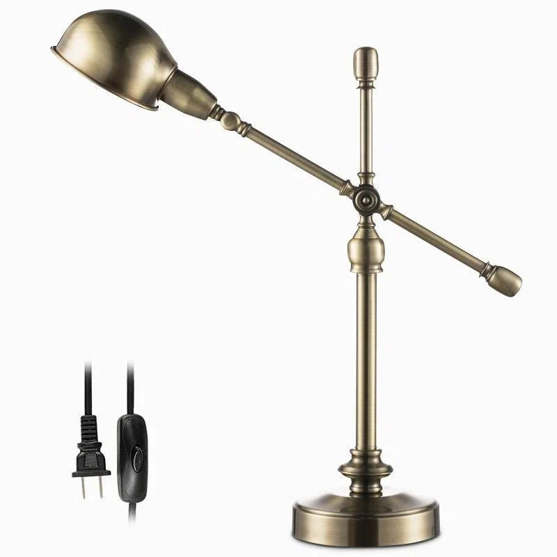 CopperGlow™ | Mid-Century-Schreibtischlampe aus Metall mit verstellbarem Licht