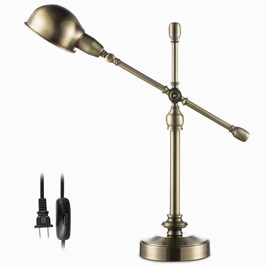 CopperGlow™ | Mid-Century-Schreibtischlampe aus Metall mit verstellbarem Licht