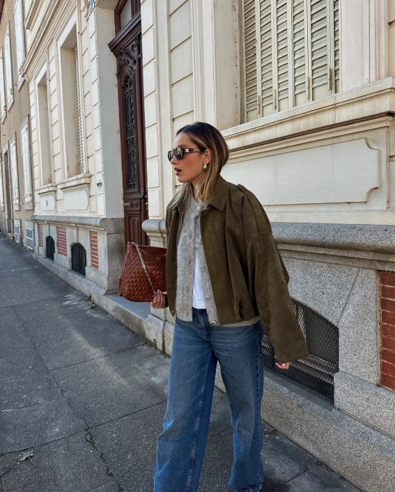 Velour Chic | Veste Oversize Femme en Velours pour Look Minimaliste Automnal