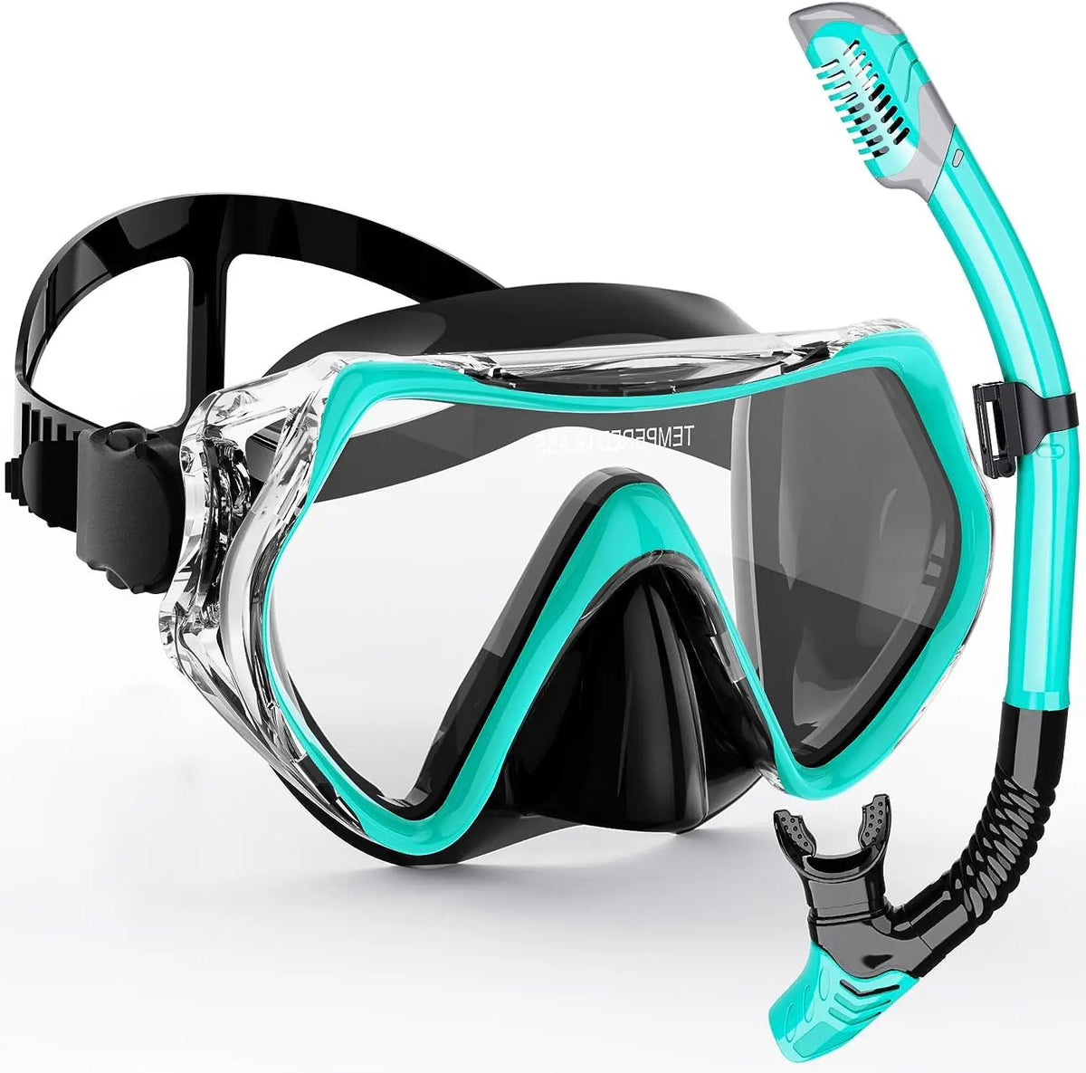 AquaVision™ | Schnorchelset mit 180°-Panoramamaske und Trockenschnorchel
