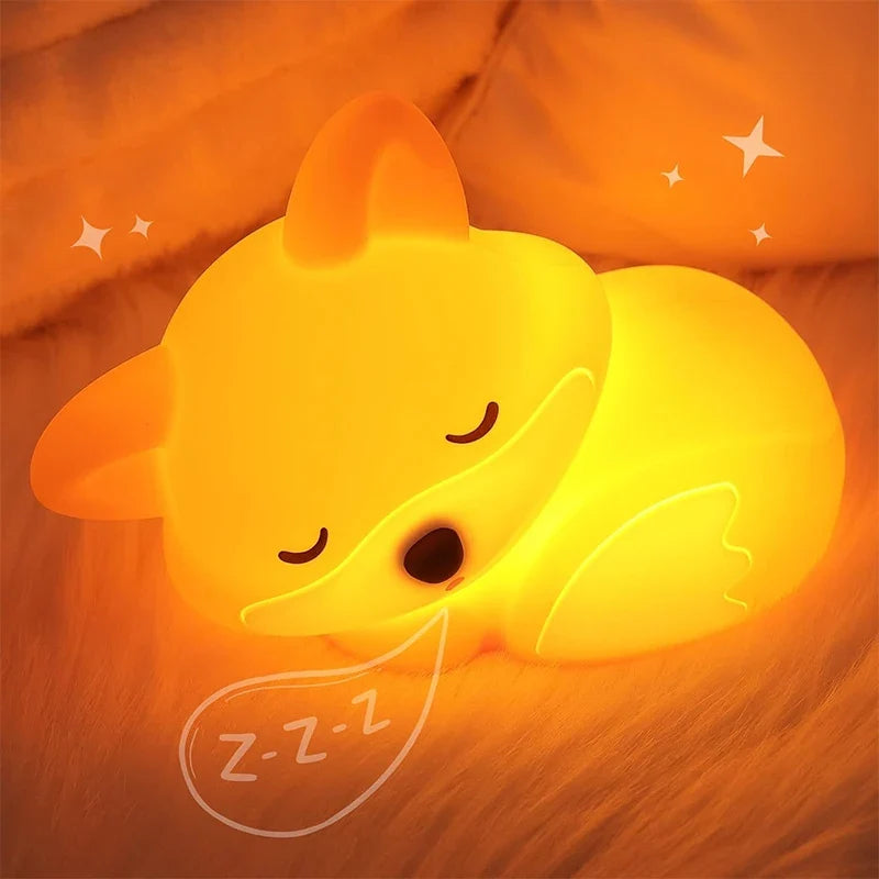 LumiFuchs™ | Niedliches Silikon-Nachtlicht in Fuchsform mit Timer