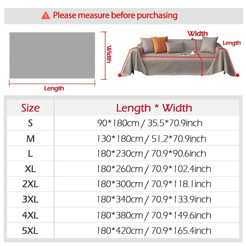 HomeGuard™ | Vielseitige Sofa-Decke mit Quasten für Möbel- und Sofaschutz