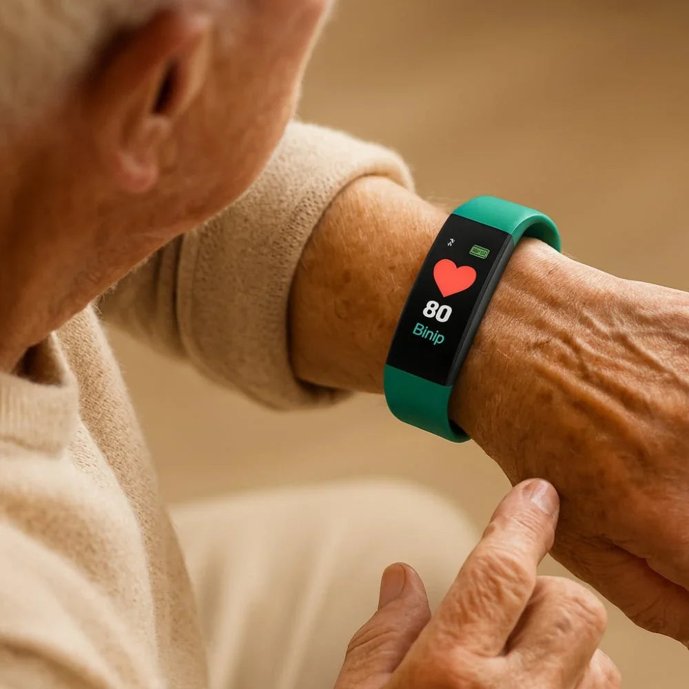 Vitalora™ | Senior-Smartwatch mit Gesundheitsüberwachung und LED-Display