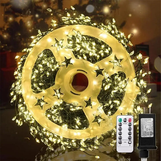 Ignisia™ | LED-Feuerwerks-Lichterkette mit Fernbedienung für Innen und Außen