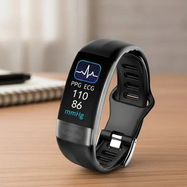 VitaTracko™ | Smartwatch mit Gesundheitsfunktionen, Schlaftracking und USB-Ladefunktion
