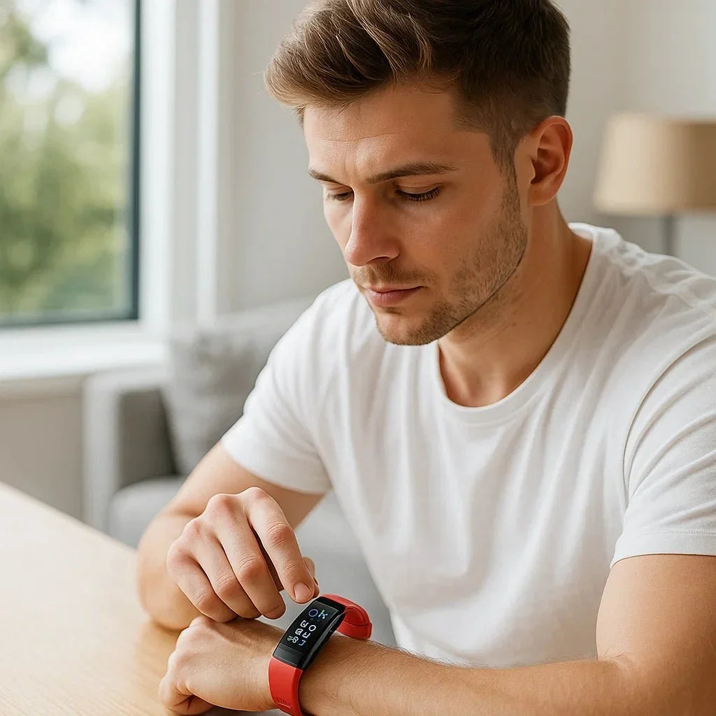 VitaTracko™ | Smartwatch mit Gesundheitsfunktionen, Schlaftracking und USB-Ladefunktion