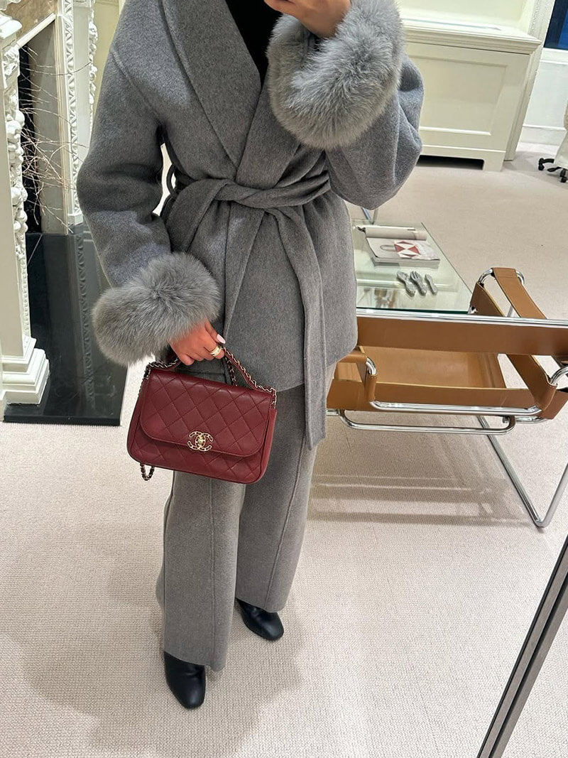 Manteau Femme Élégant à Fourrure | Chic, Confortable & Polyvalent