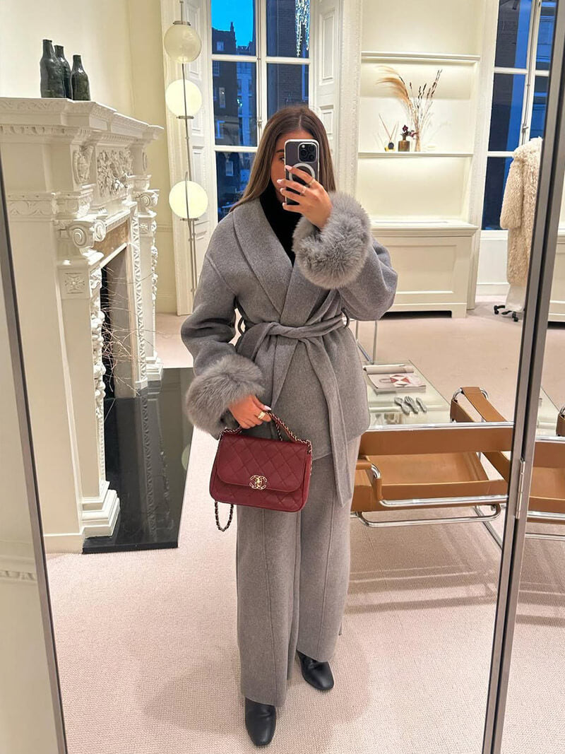 Manteau Femme Élégant à Fourrure | Chic, Confortable & Polyvalent
