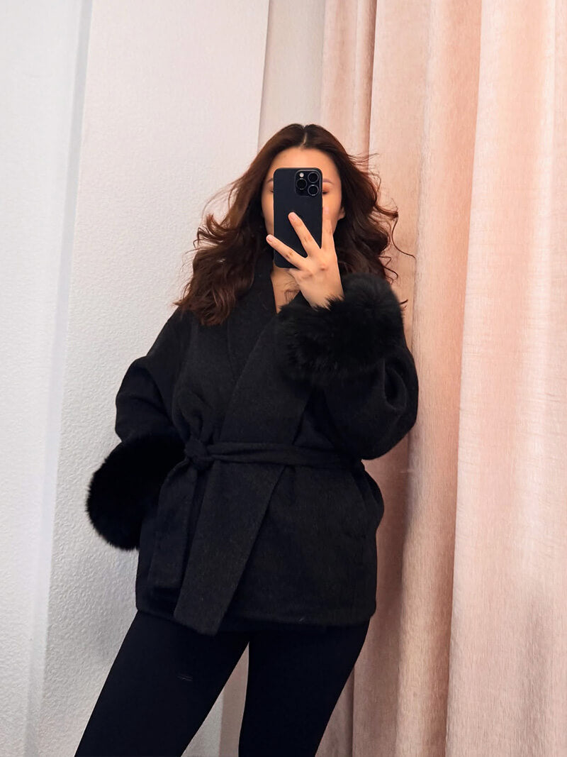 Manteau Femme Élégant à Fourrure | Chic, Confortable & Polyvalent
