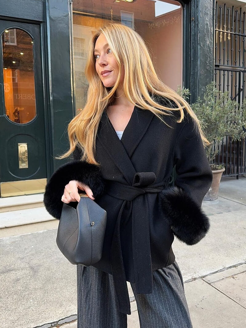 Manteau Femme Élégant à Fourrure | Chic, Confortable & Polyvalent
