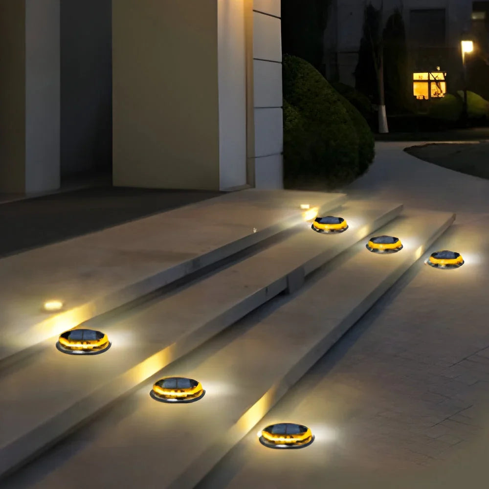 SolarTritt™ | Solar-Bodenleuchten für Gartenwege mit Dämmerungssensor