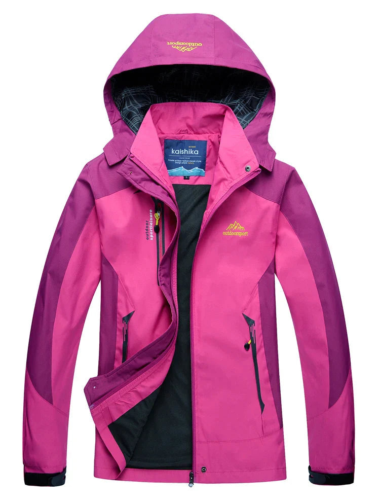 Vallerie | Veste Femme Coupe-Vent Imperméable avec Capuche Sport