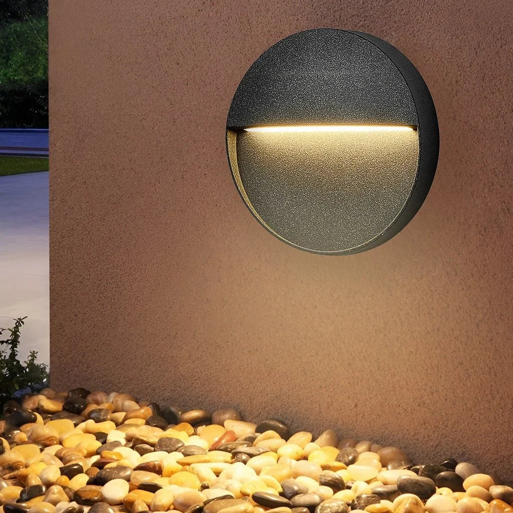 StairGlow™ | Runde LED-Treppenleuchte aus Aluminium mit warmweißem Licht
