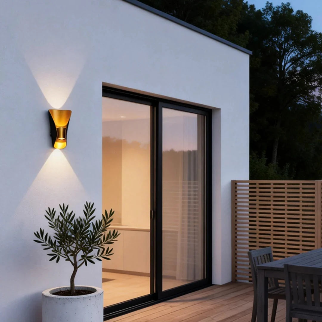 WandLicht Duo™ | LED-Up-and-Down-Wandleuchte für den Außenbereich