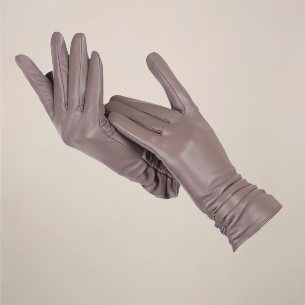 Vandeline | Gants Femme Classiques à Poignet Plissé Élégant | Style et Confort Chic