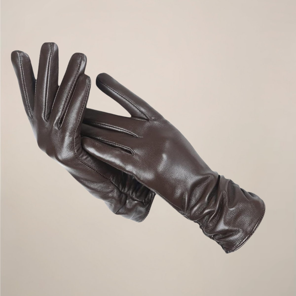 Vandeline | Gants Femme Classiques à Poignet Plissé Élégant | Style et Confort Chic