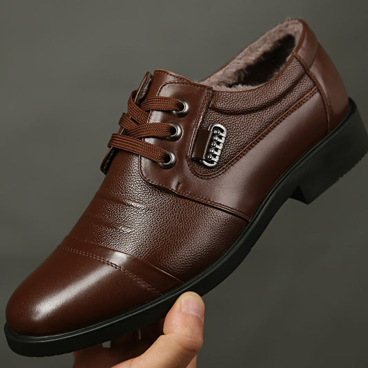 Rendric | Chaussures Hiver Homme Élégantes, Richelieu à Lacets avec Doublure Chaude