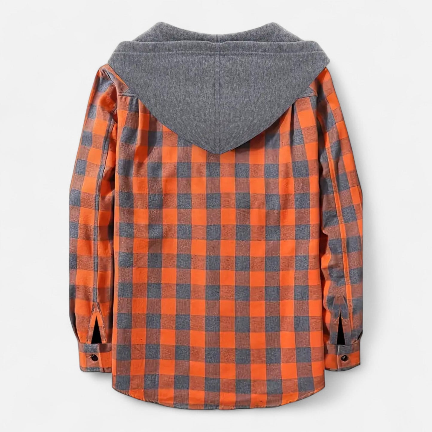 Ashton | Veste Chemise Homme à Capuche à Carreaux et Boutons