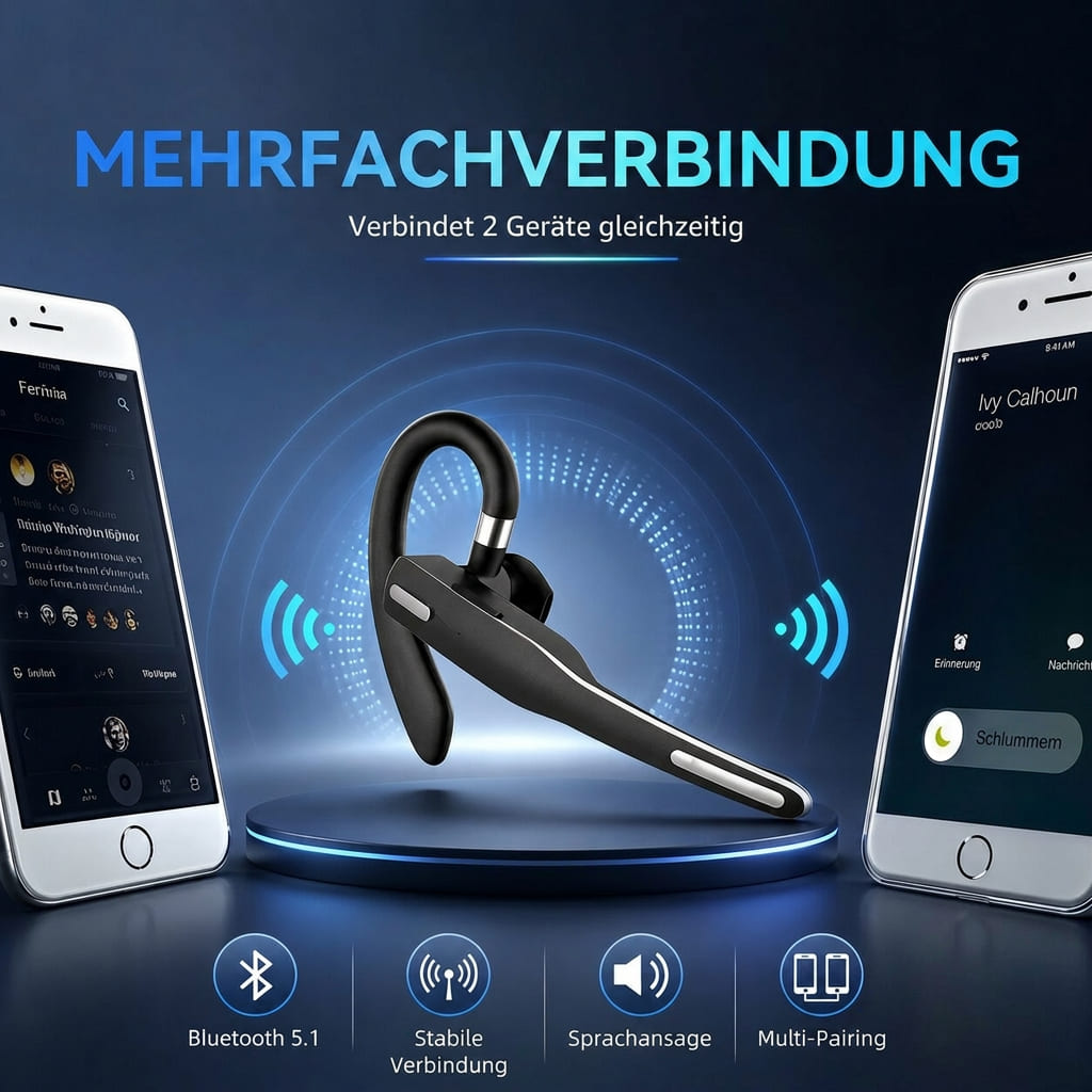 ClariVox™ | Bluetooth-Headset mit Dual-Mikrofon und Geräuschreduzierung