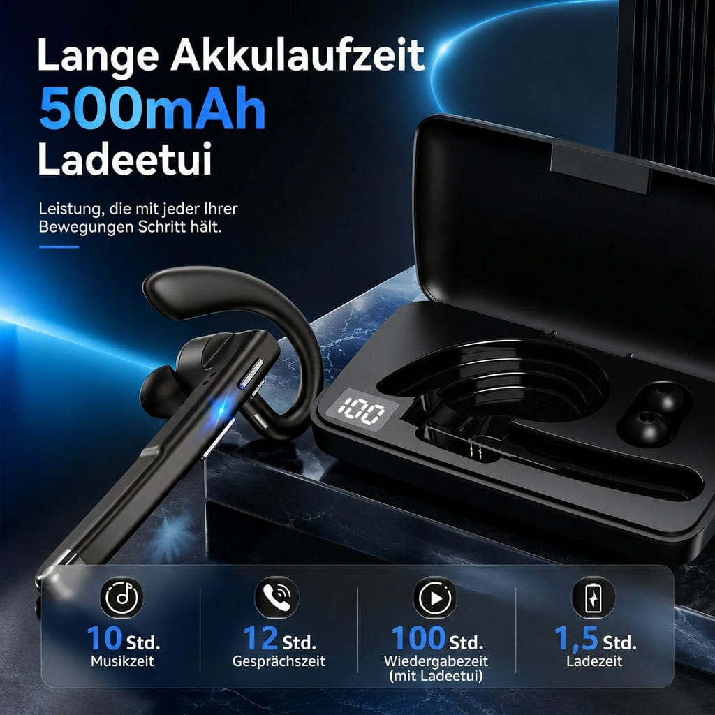 ClariVox™ | Bluetooth-Headset mit Dual-Mikrofon und Geräuschreduzierung