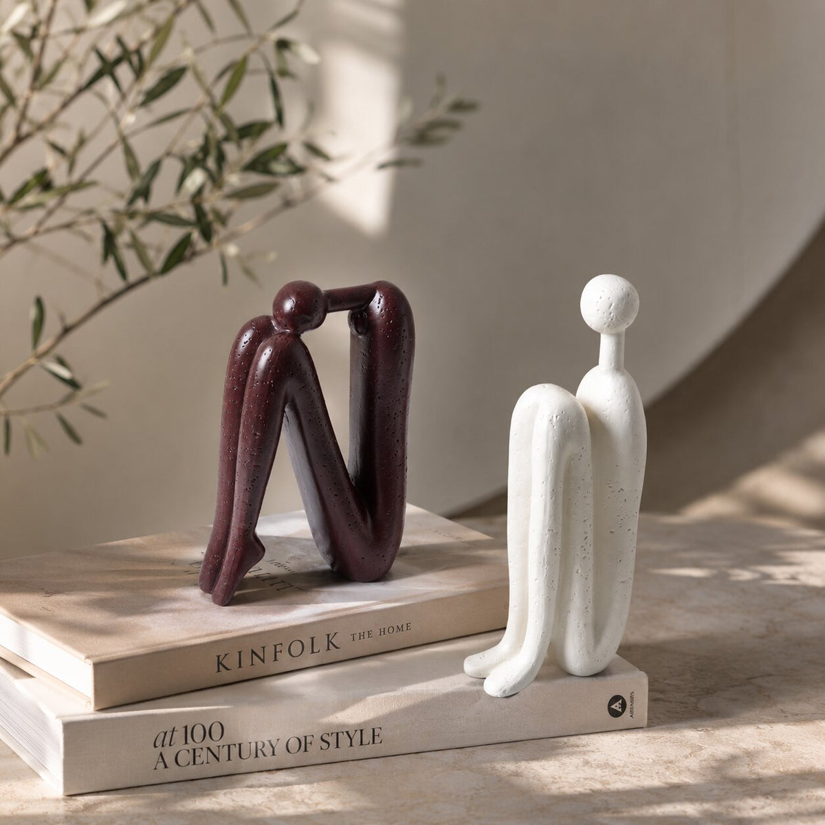 BuchSkulpta™ | Dekorative Porzellan-Buchstütze in modernem Design