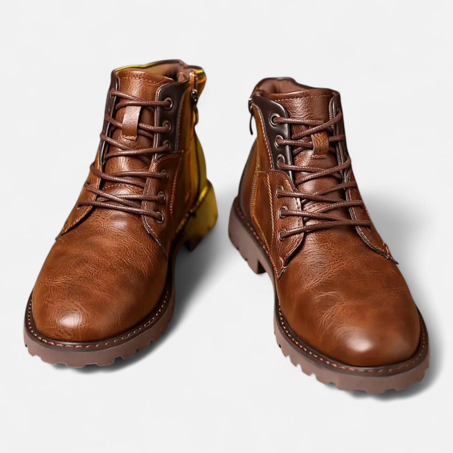 Bennet | Bottines Homme Vintage en Cuir Look Classique à Lacets
