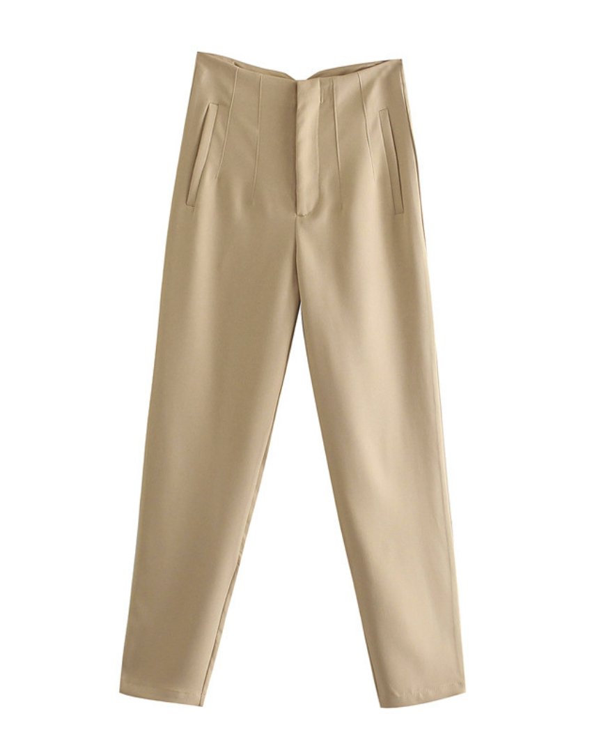 Eleis | Pantalon Femme Taille Haute, Élégance et Confort pour Votre Garde-Robe Professionnelle