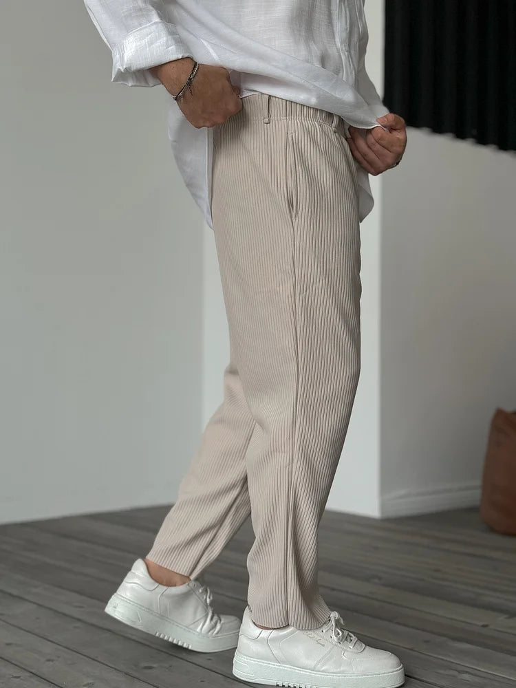 Pantalon Décontracté Homme Côtelé | Confort Moderne et Style Quotidien