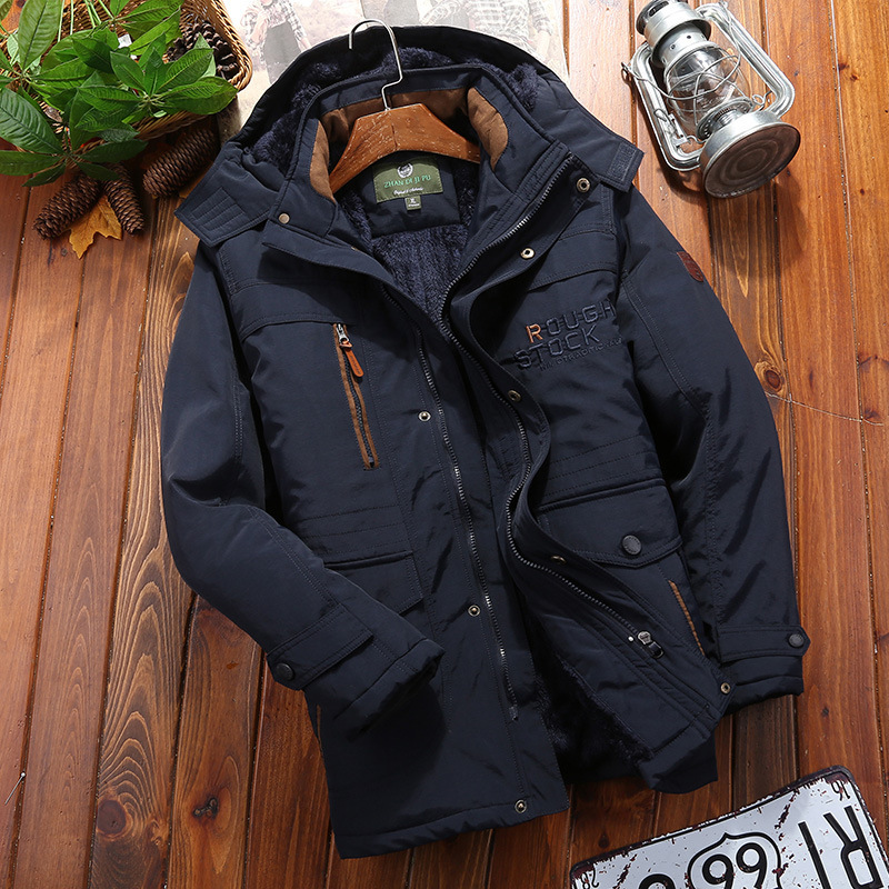 Kaelion | Parka Homme Hiver Moderne avec Capuche Ajustable, Doublure Polaire Chaude et Tissu Coupe-Vent Durable
