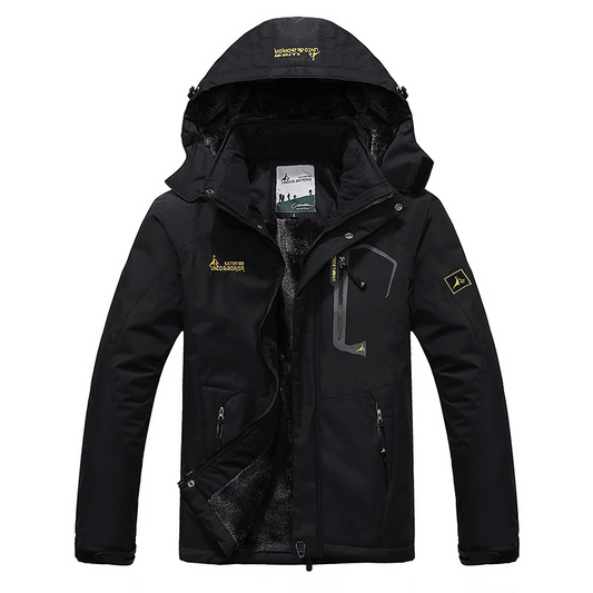 Cyrandel | Parka Homme Hiver, Doublure Polaire, Imperméable et Coupe-Vent, Capuche Réglable et Poches Zippées